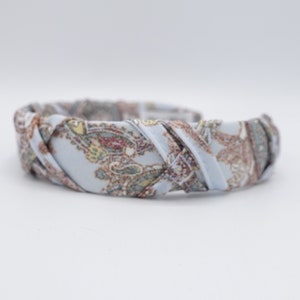Hoofdband met paisleyprint: gevlochten stof, gemiddelde breedte