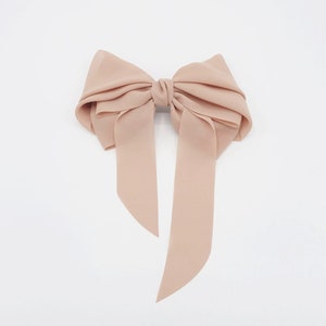 Chiffon Hair Bow Wing Stacked Style Solid Color Veryshine Hair - Etsy