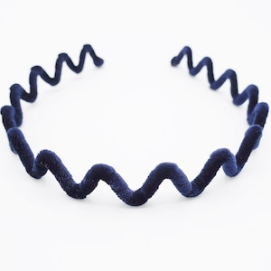 zigzag velvet wrap wire headband