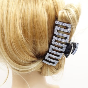 Accesorio para el cabello con diseño de laberinto de garras para el cabello con diamantes de imitación para mujer
