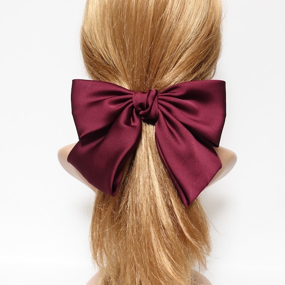 Grand accessoire pour cheveux en satin avec nœud brillant pour femme -   Canada