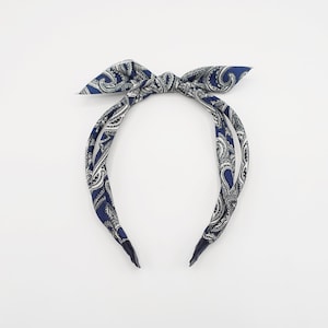 paisley print strik drievoudige stof hoofdband unieke dunne haarband vrouwen haaraccessoire