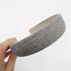 woolen fabric headband solid color hairband women hair accessory