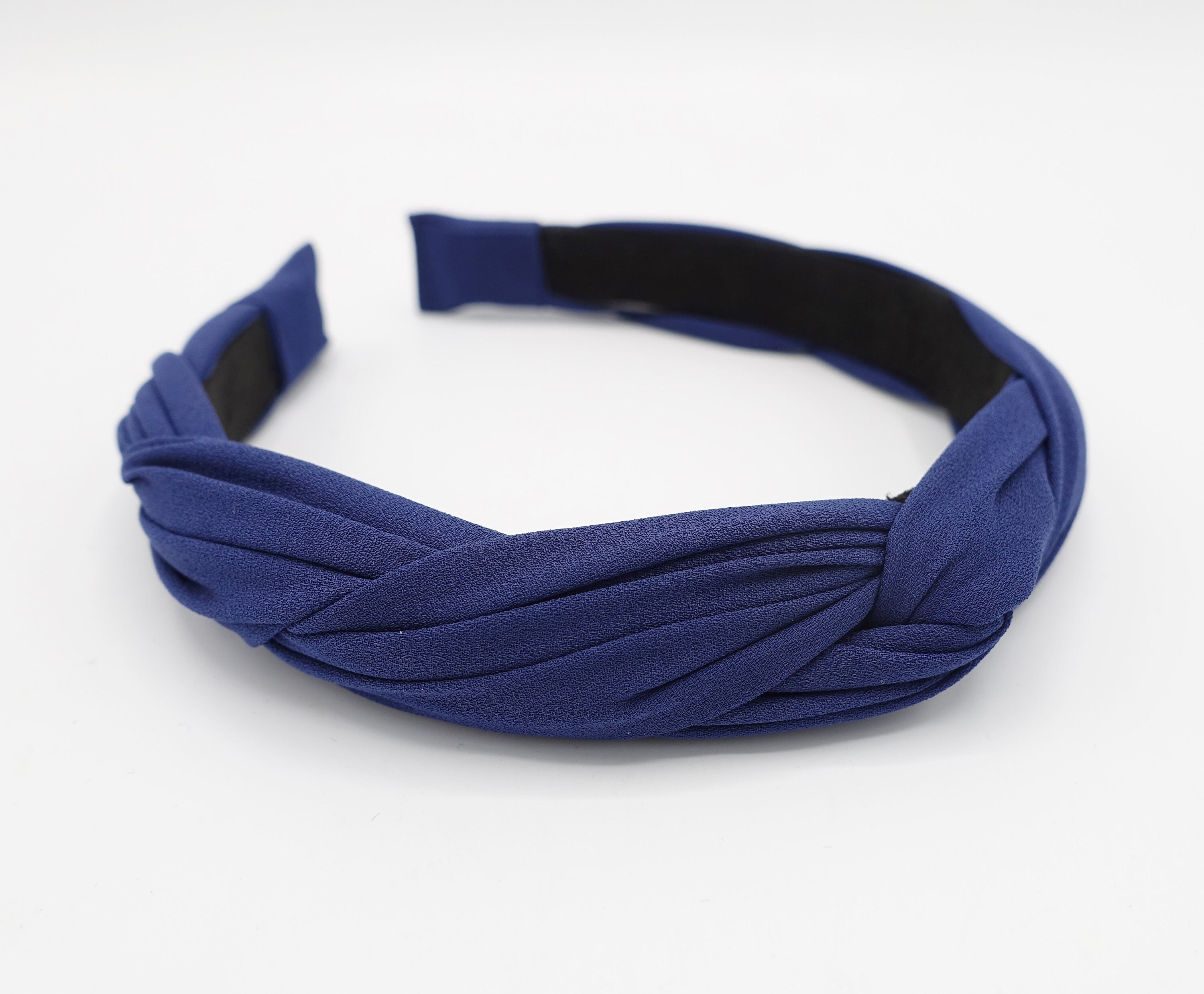 Chiffon cross 2 strand round braid headband for women | Etsy