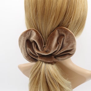 Velvet Wired Scrunchie: Heart Mouse Ear Hair Accessory