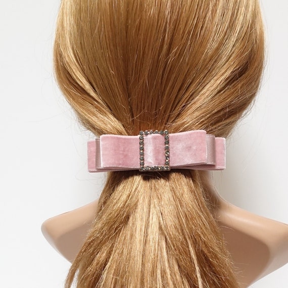 Elegante Fermaglio per Capelli a Forma di Tulipano con Nastro e Nappa, Accessori