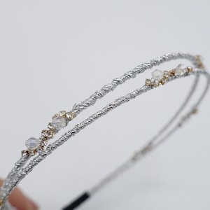 glitter double thin headband