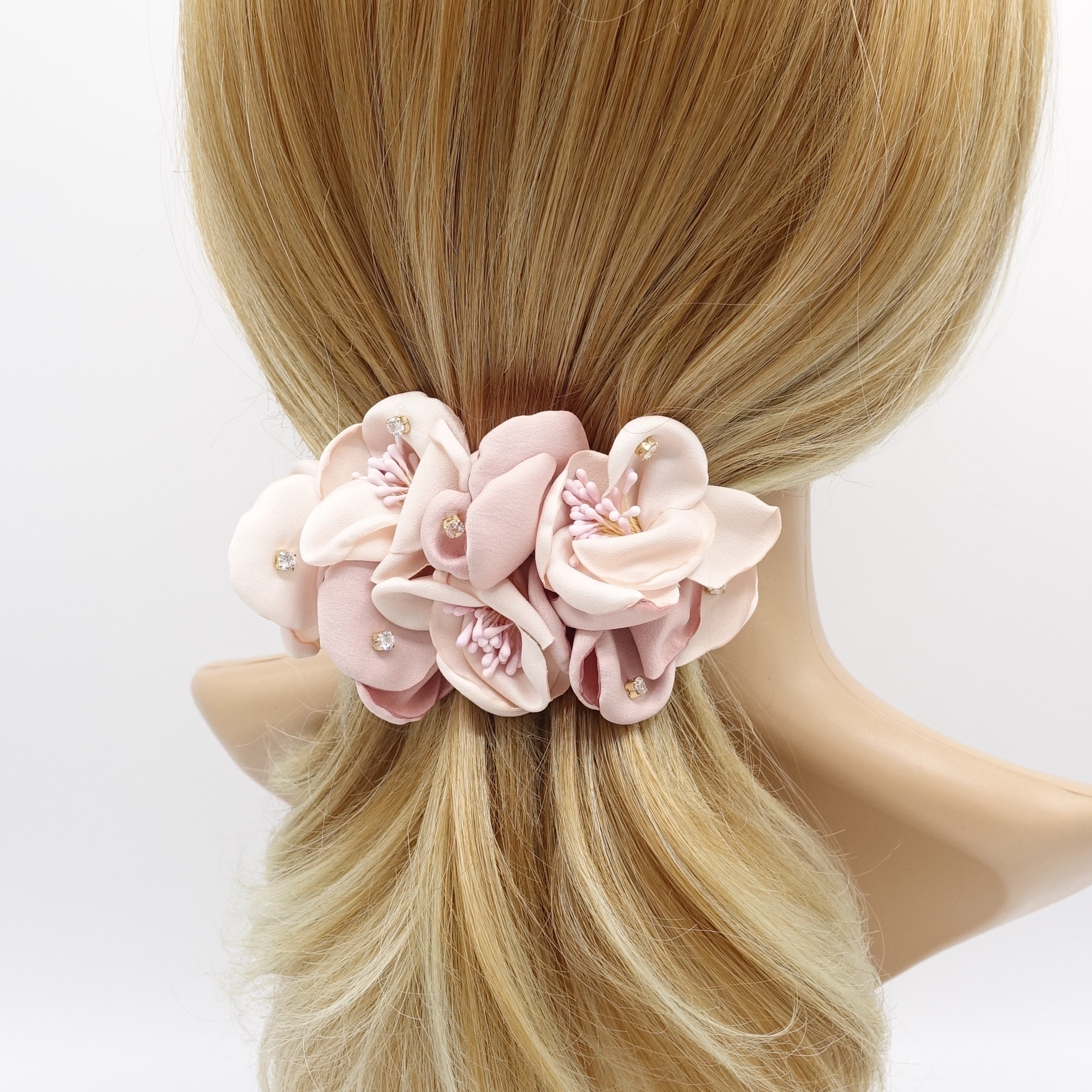 BBTO 21 Pieces Rose Hair Barrettes for Women Flower Hair