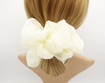 oversized chiffon scrunchies large hair elastic scrunchie women hair accessory