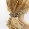 Baroque Steel Hair Barrette: Antique Style Flower & Leaves product logo