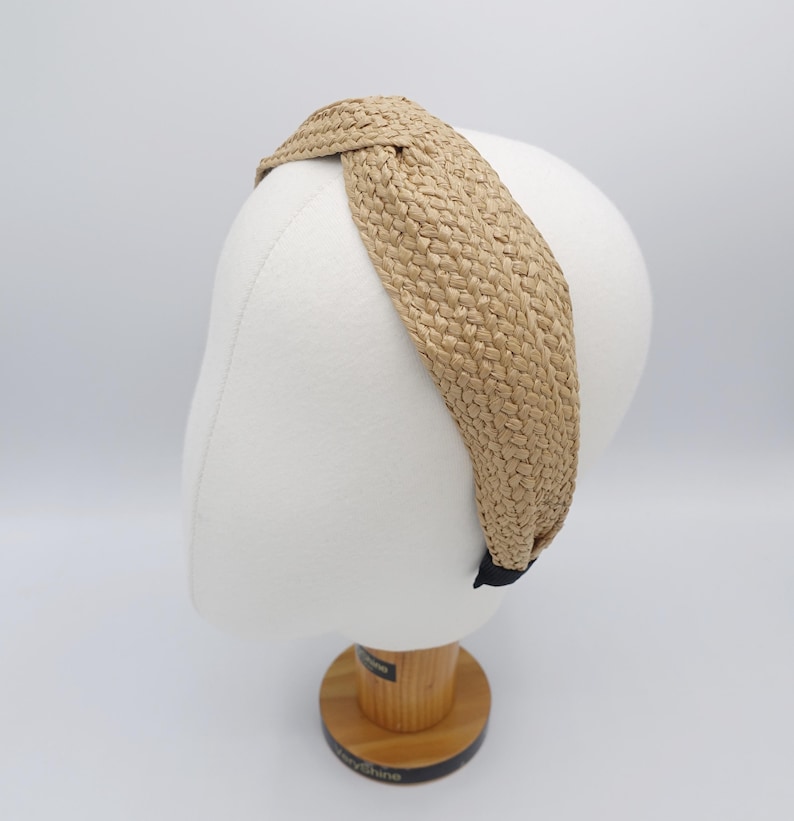 Stroh Frauen Stirnband Urlaub Rattan Haarband Frau Haarschmuck Bild 10