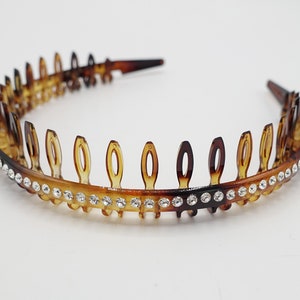 Strass Stirnband Zahnkamm Haarband für Damen