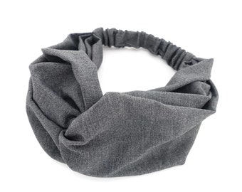 Solid color turban headband front twist hair turban headband for women