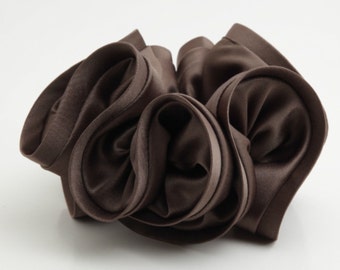 satin hair scrunchie hair tie Women solid color scrunchy ponytail Hair tie accessory in scrunchies