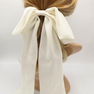 女性用大きなシフォンヘアボウ女神ブライダルヘアボウ