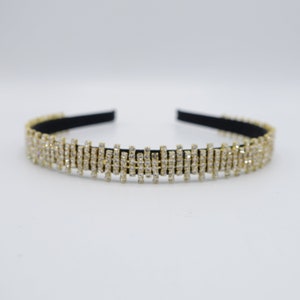 rhinestone bar headband, bling headband, sparkling headband for women