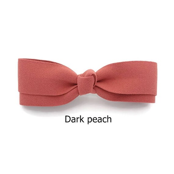 Slim And Straight Hair Bow French Barrettes Women Hair Etsy