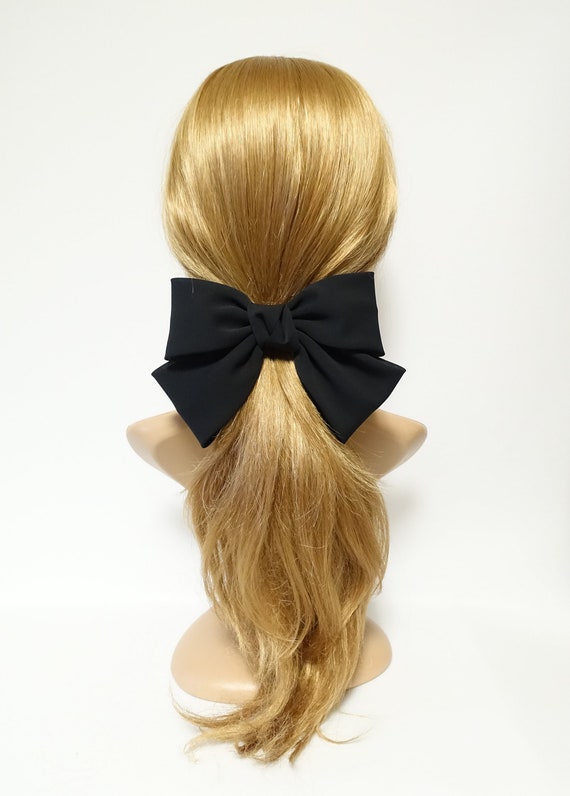 Simple Chiffon Bow Ponytail Holder Basic Style Hair Bow Tie - Etsy Simple Chiffon Bow Ponytail Holder Basic Style Hair Bow Tie - Etsy