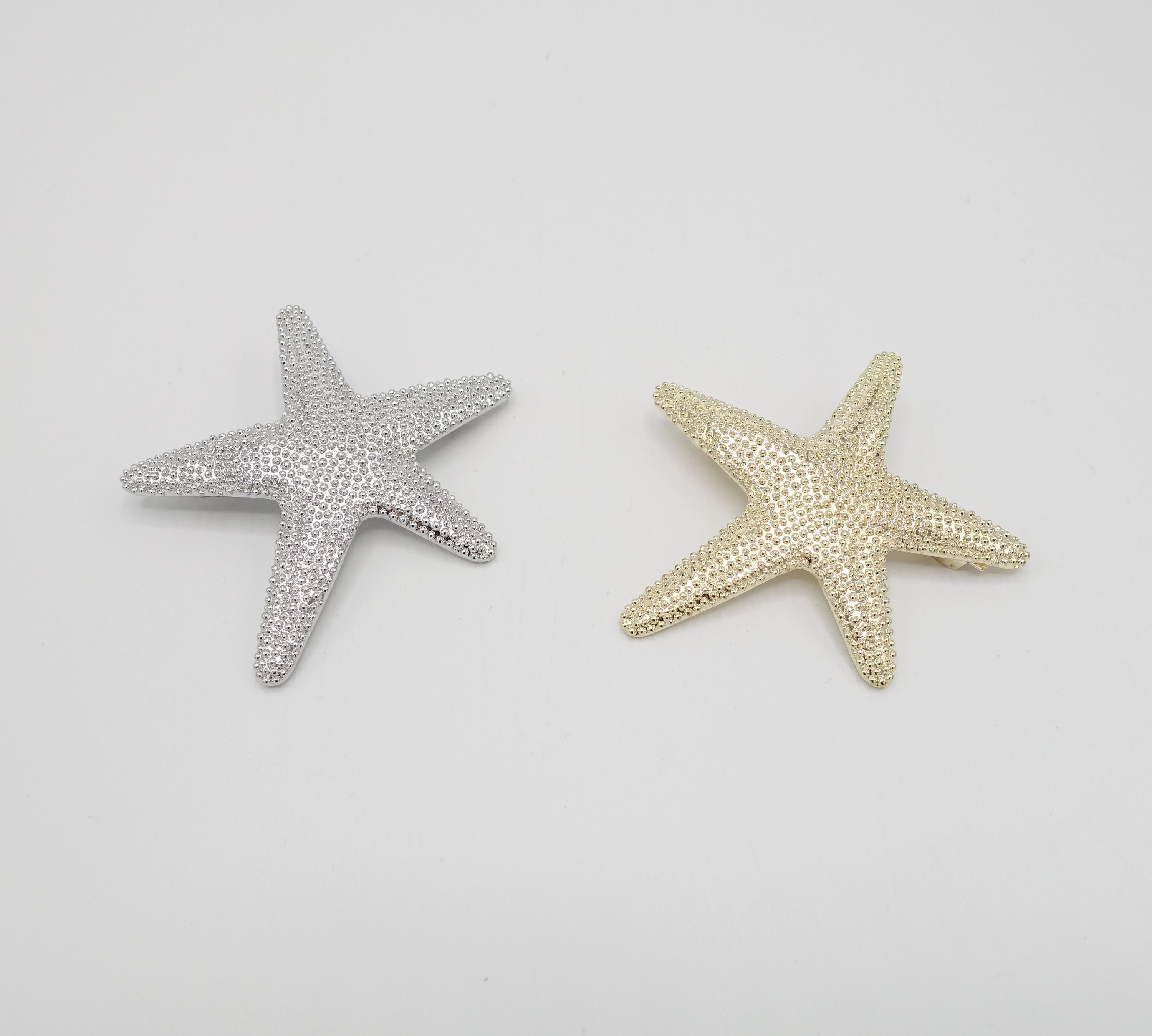 Rego Starfish Barette Finger Starfish Cream Linckia Laevigata (2 stars approx. 9.5  main image 4