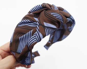 color wave pattern knotted headband women hairband accessory