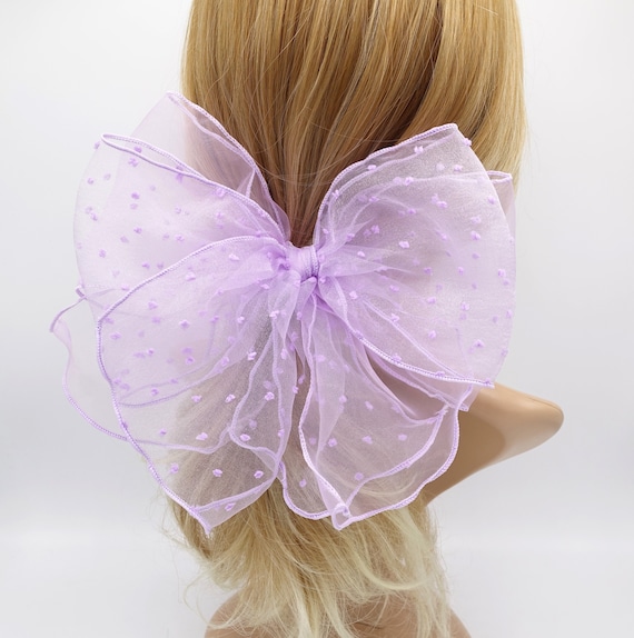 3 lazos para el pelo para niñas, cintas coloridas para el cabello, pinzas  largas de organza para el cabello para niñas, regalos