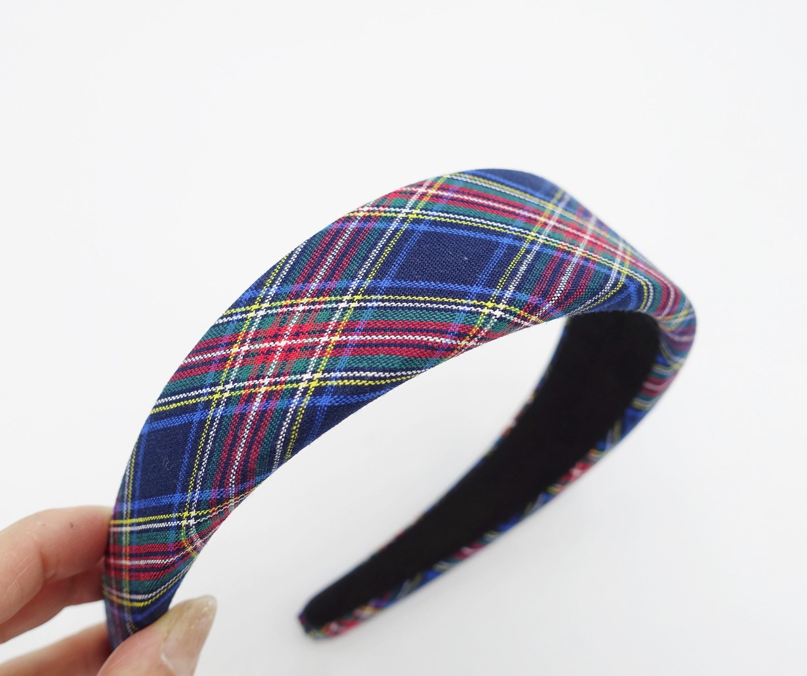Plaid check padded headband tartan casual hairband for women Etsy