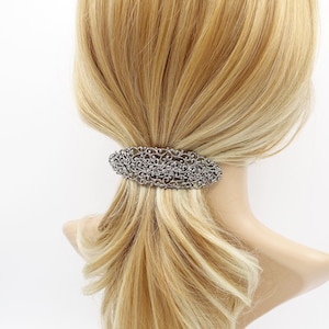 Barokke stalen haarspeld: bloemen en bladeren in antieke stijl