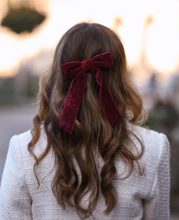 Cerchietto Per Capelli In Tessuto Con Fiocco - Fascia Vintage Axy® HR33