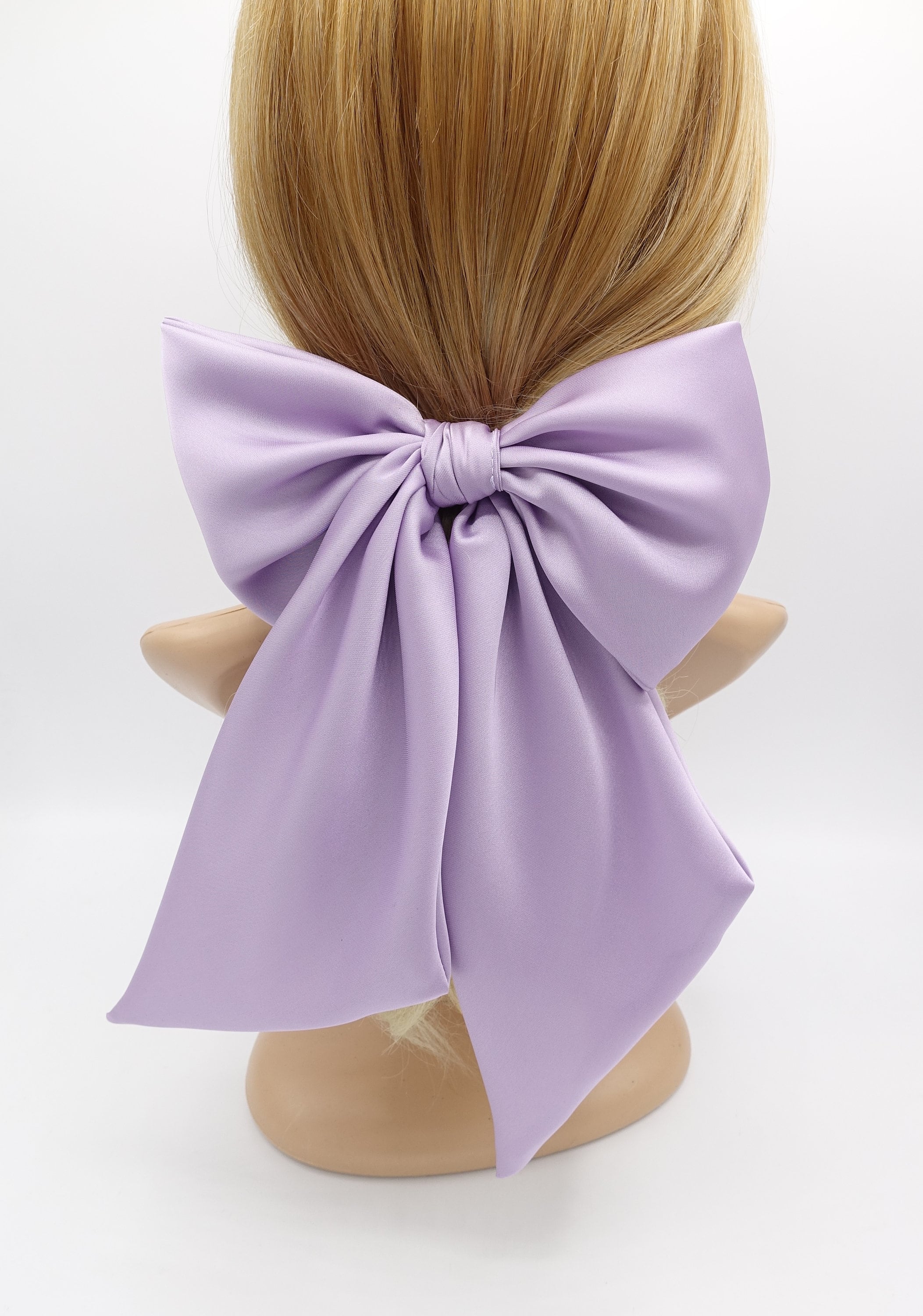 Große Satin-Schleifen Haarklammer - Eleganter Look Für Pferdeschwanz & Co.