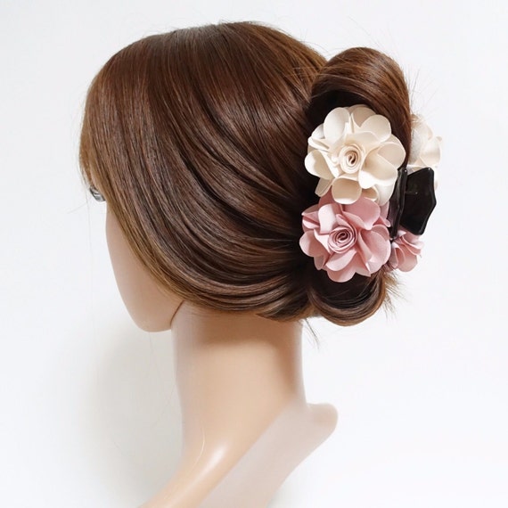 Flower Decorative Hair Jaw Claw Two Flower Hydrangea Flower Flower Decorative Hair Jaw Claw Two Flower Hydrangea Flower