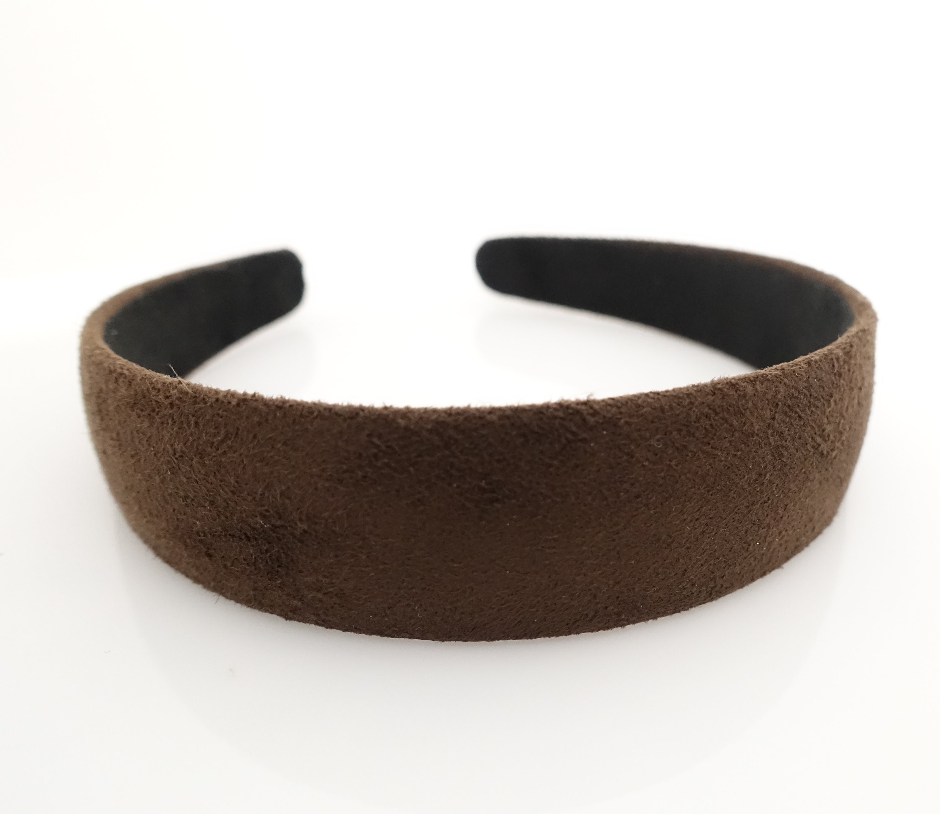 Solid Suede Fabric Hairband Medium Width Natural Fashion - Etsy