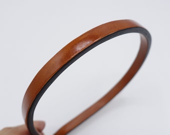 genuine leather headbands, Thin headband, Romanesque leather headband, leather hair accessories for women