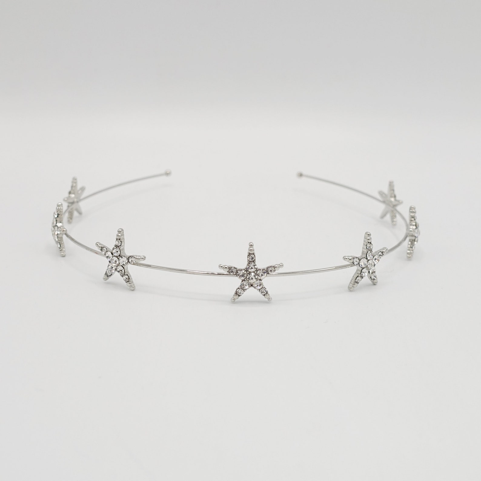Stellar Rose Headband Pearl and Gold Rhinestone 77601