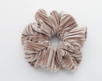 solid pleat velvet scrunchies women Hair Elastic scrunchie