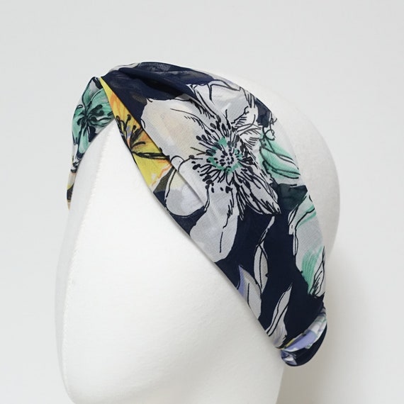DRESHOW 4 Bandeaux Fleuris Pour Femmes - élastiques, Style Bohème, Pour Sport Et Quotidien - 10