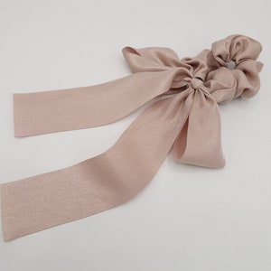 BC- Shimmer Bow Scrunchie Pink