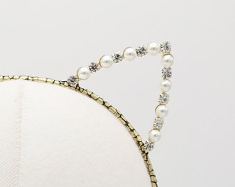 Set De Disfraz De Gato: Diadema De Orejas Negras Ajustable, Collar Con Campana Y Pegatinas Faciales De Diamantes, Ideal Para Halloween, Fiestas Y Cosplay