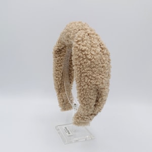 Knoten Stirnband schlichtes Winter Haarband aus hochwertigem Stoff für Damen