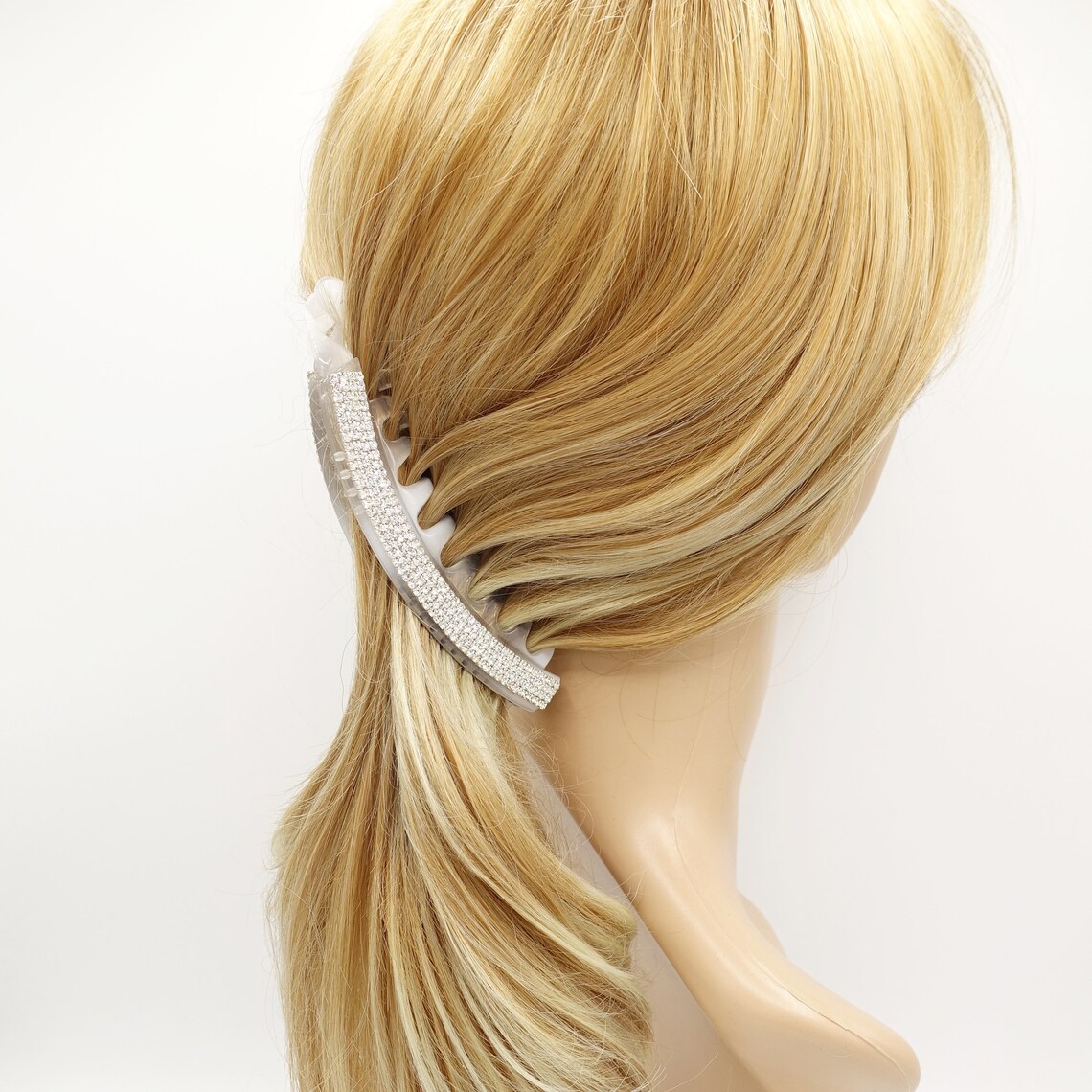 Rhinestone Embellished Banana Hair Clip Hair Accessory for Etsy