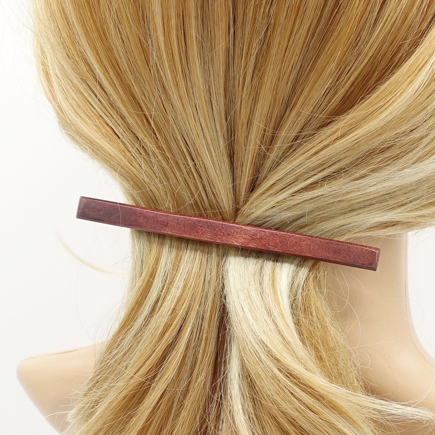 Wood hair barrette thin hair accessory for women Etsy
