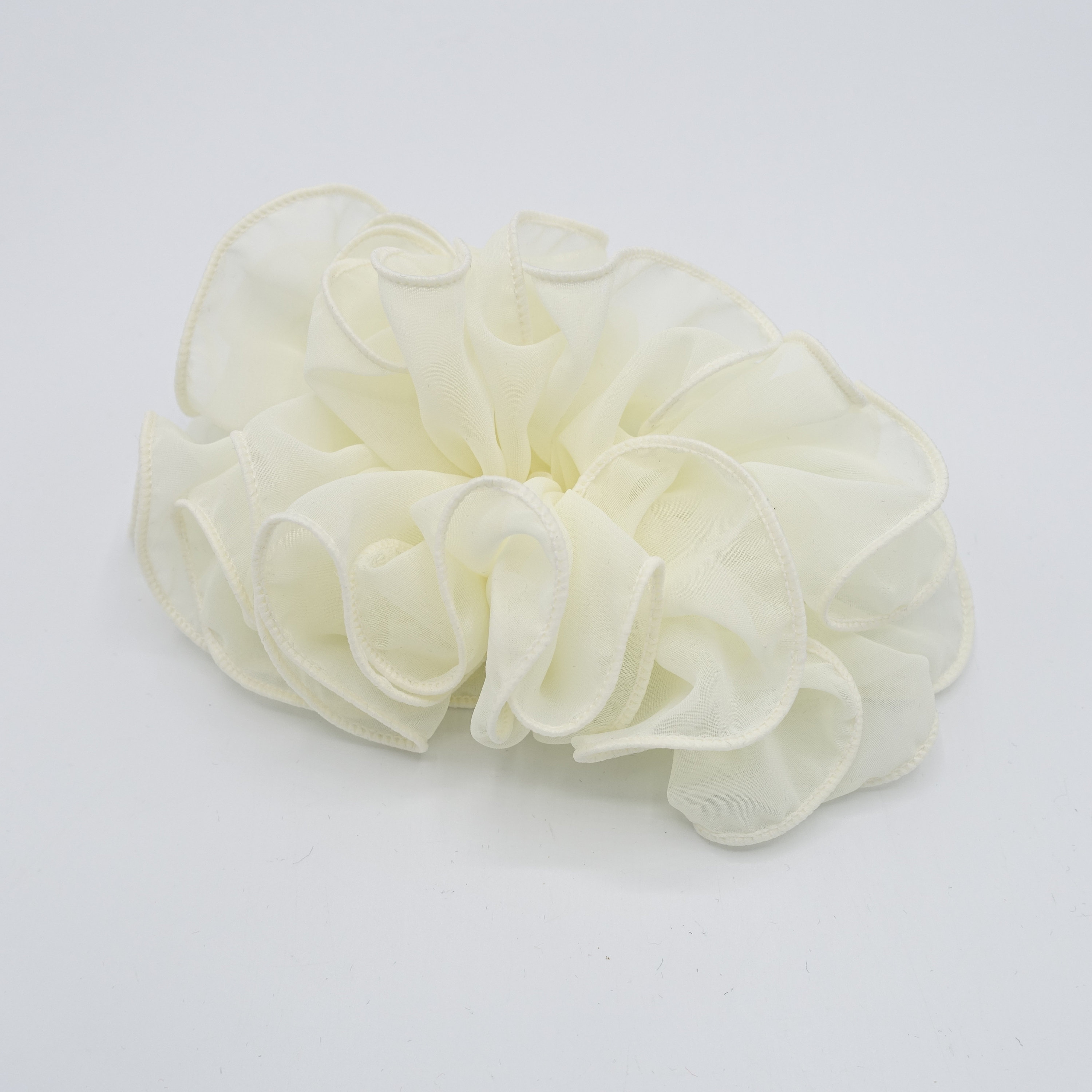 Chiffon Ruffle Flower Hair Barrette Woman Hair Accessory - Etsy