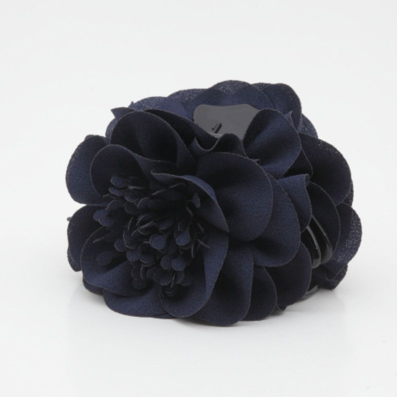 flower decorated hair claw Long Stamen Pistil Flower Hair Claw Clip Women Hair Clamp image 3