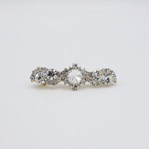 jewel flower hair barrette pearl rhinestone embellished hair accessory for women