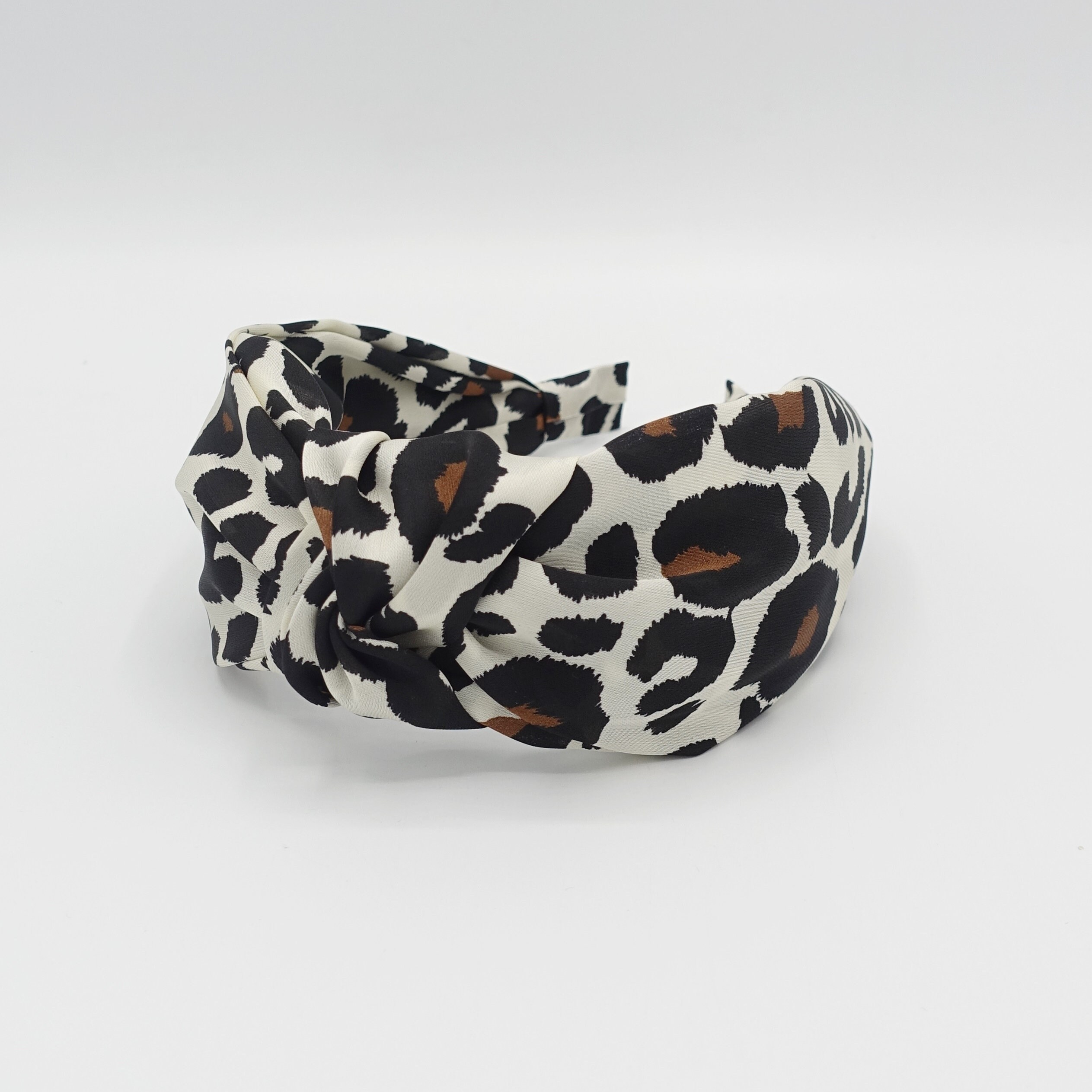 Fascia Per Capelli FRCOLOR Con Nodo E Fantasia Leopardata – Cerchietto Donna Giallo E Marrone, Accessorio Moda Per Occasioni Speciali