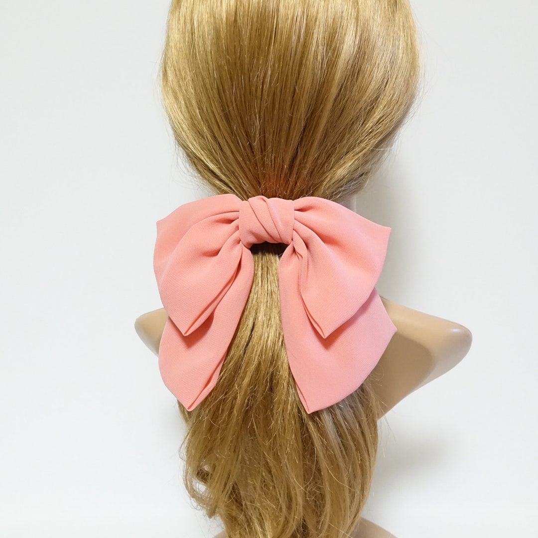 5er Set Chiffon Haargummis Mit Schleife – Vintage Blumenmuster, 35 X 9 Cm, Für Pferdeschwanz & Stylische Frisuren