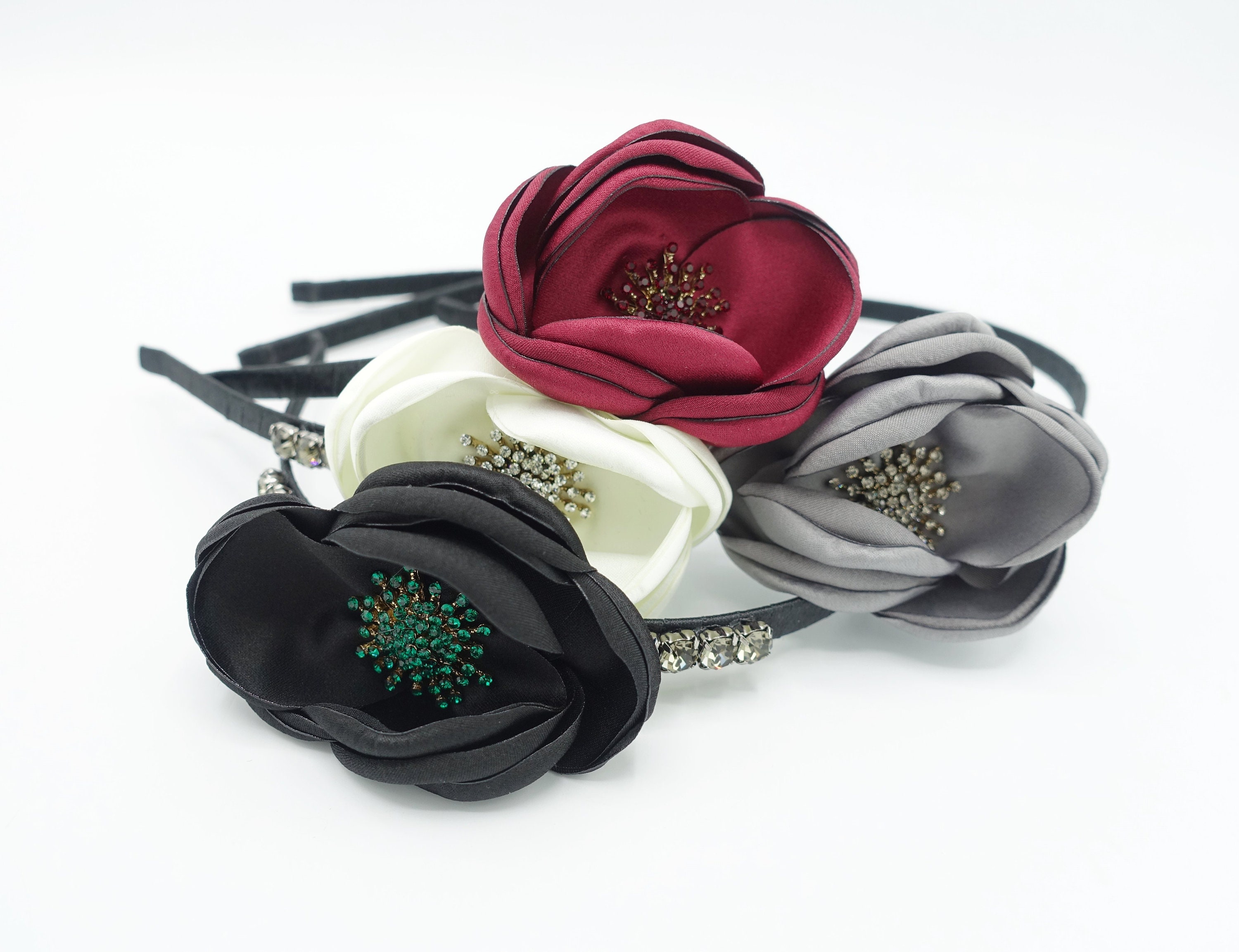 Unicra - Fascia per capelli da sposa con fiore di vite, accessorio per capelli da sposa per donne e ragazze (oro