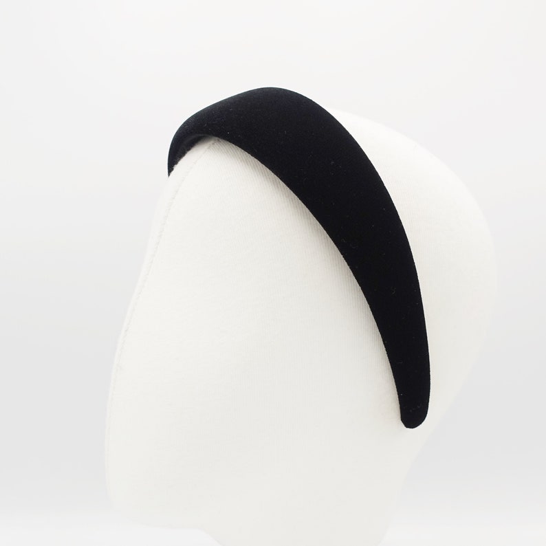 Lightly Padded Velvet Headband Basic Women Hairband Fall Etsy