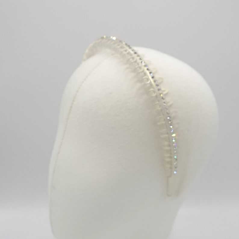 Rhinestone Headband Tooth Comb Hairband for Women Etsy UK