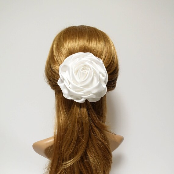 thumbnail image 2 of 12 Pieces Rose Flower Hair Clip Rose Bridal Hair Pins Rose Brooch Wedding Hair Accessories For Women Girl Party Flamenco Dancer Red 386201 2 of 12
