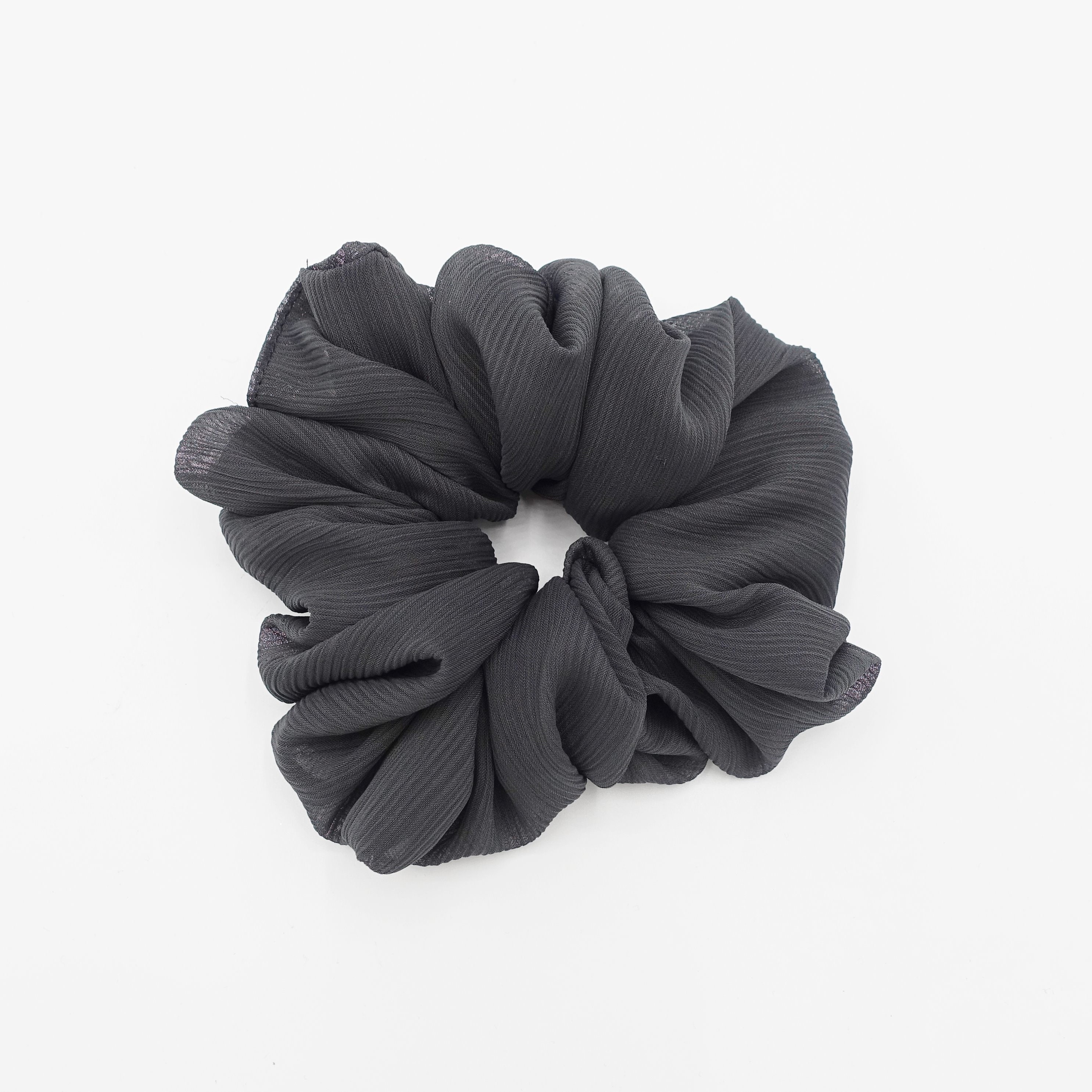 CLANE LINEN MEDIUM SCRUNCHIE ブラック CLANE | LINEN MEDIUM SCRUNCHIE color：WHITE / BLACK In stock